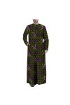 Kuendrem Hommes Imprimer Tenues Dashiki Longs Manteaux Confortable Ankara Outwear À Manches Longues Agbada Robe
