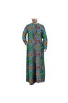 Kuendrem Hommes Imprimer Tenues Dashiki Longs Manteaux Confortable Ankara Outwear À Manches Longues Agbada Robe