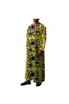 Kuendrem Tenue Dashiki à manches longues pour homme - Confortable - Ankara - Grande taille - - 6X-Large