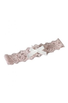 Ivy Lane Motif Porte-Jarretelles, Petite, Layla, Dentelle Rose et Blanc
