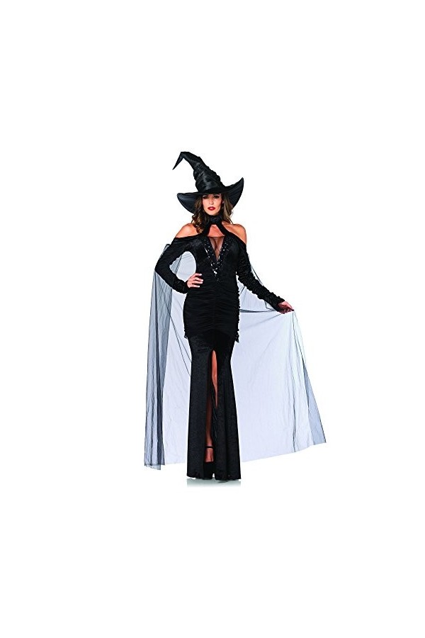 Leg Avenue Costume Socière Maléfique Noir Taille XL