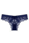 Ensemble Couple Africain Femmes 1 Pièce Culotte Rose Floral Dentelle Bow Back Panty Transparent Évider Sous-Vêtements Confort
