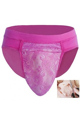 DNJKH Culotte De Travestissement Slip Gaff Caché pour Homme Crossdresser Transgender Shemale Insert Pads