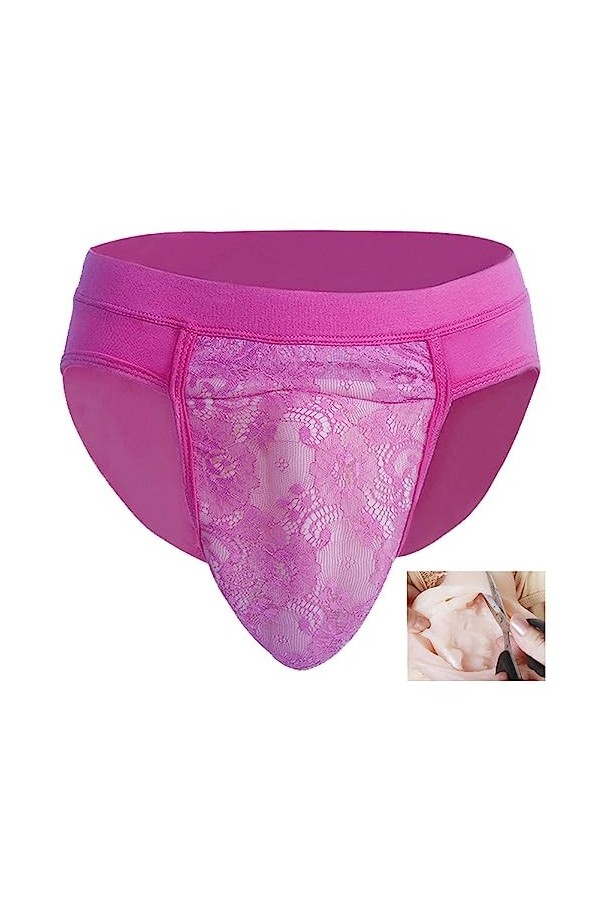 DNJKH Culotte De Travestissement Slip Gaff Caché pour Homme Crossdresser Transgender Shemale Insert Pads