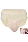 DNJKH Culotte De Travestissement Slip Gaff Caché pour Homme Crossdresser Transgender Shemale Insert Pads