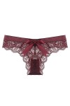 Ensemble Couple Africain Femmes 1 Pièce Culotte Rose Floral Dentelle Bow Back Panty Transparent Évider Sous-Vêtements Confort