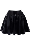 Minijupe En Latex,Noir,XX-Grand