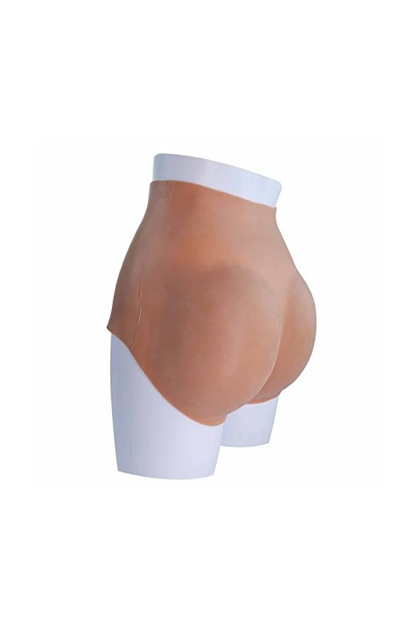 CRODRES Silicone Butt Panty Réaliste Sissy Butt Shaper Control Shorts Crossdressing Butt Enhance Triangle pour Cosplay,Wheat 