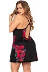 Mapale Nuisette, floral/noir, 1X-2X