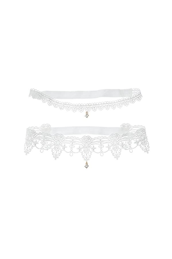 JJZXD Femmes noires sexy dentelle de jambe de jambe de cuisse de cuisse de mariage Color : Black, Size : Medium 