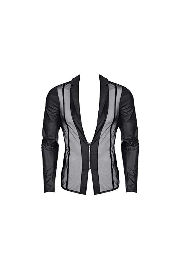Veste pour homme avec maille et effet mouillé Matieral S