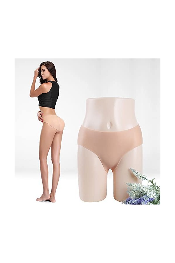 XSWL Pantalon de Hanche en Silicone rembourré rehausseur de Fesses Shaper Sexy Panty Fake Ass Push Up Crossdresser Underwear 