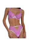 Lingerie Sexy pour Femme Dentelle Dentelle Sexy Lingerie érotique Confortable Deux pièces