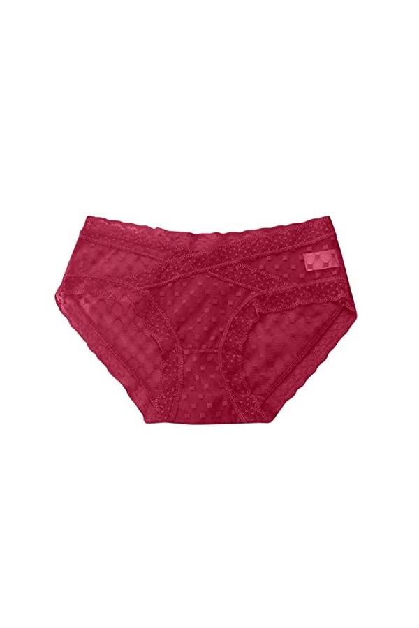 Ghemdilmn Sous-vêtements pour femme - Culotte en dentelle - Culotte transparente - Confortable et sans couture - Sexy - Pour 