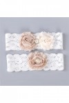 MJWDP Lace en Dentelle en Dentelle Applique de Fleurs Perles de Mariage Sexy Garter Garter for Les Femmes Accessoires de mari