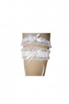 JJZXD Garter Rignestone perle à la broderie blanche Color : A, Size : One Size 