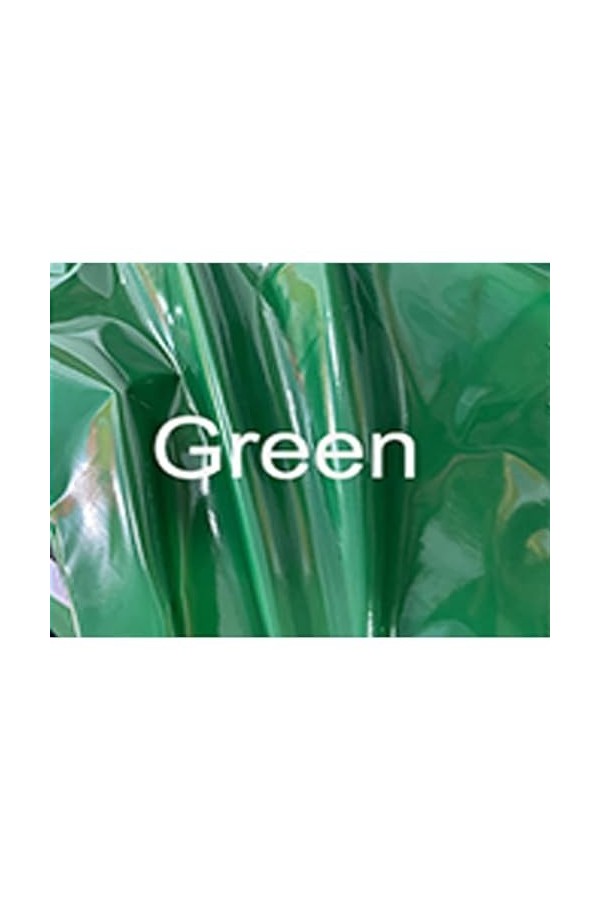 JQYTEN Sexy Sissy Shiny PVC French Maid Dress Ruffled Long Sleeve Glossy Leather Lolita Dress with Apron Cosplay Maid Uniform