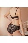 Sexy Creux Brodé Dentelle Lingerie Femmes Bandage Beau Dos Rassemblement Grande Taille Soutien-Gorge Ensemble Soutien-Gorge 