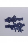 GJRFYJ Garters de mariage Blue Flower Garters sexy 2pcs Set for Women Bride Bride Ring Bridal Mand Garter Color : Blue, Size