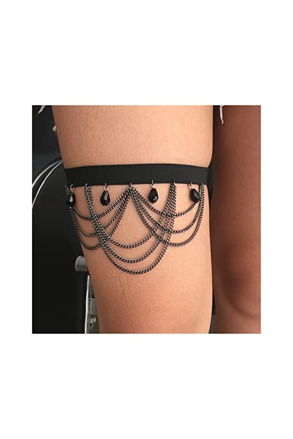 YANYUESHOP Pendentif Sexy Stretch Jarretière Leg Loop Jarretelle Cadeau Taille Réglable Color : P0155, Size : One Size 