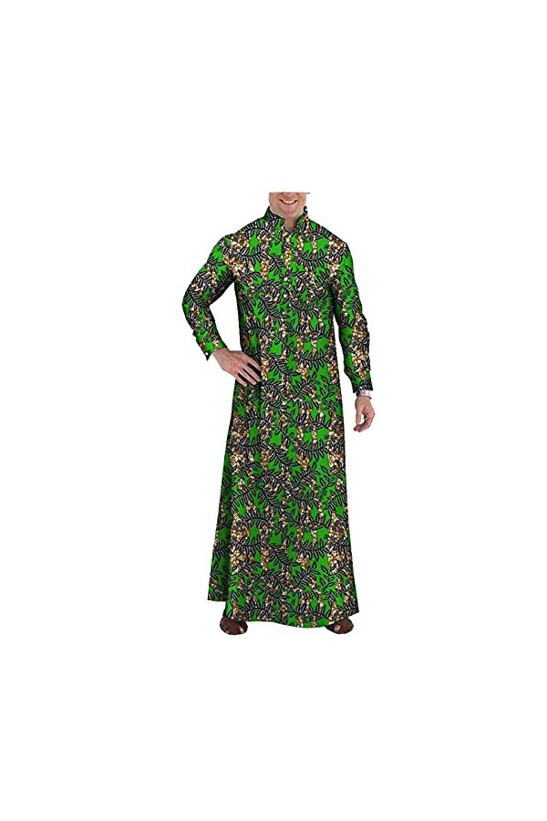 Kuendrem Dashiki Ankara Robe longue à manches longues pour homme - - 5X-Large