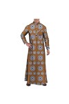 Kuendrem Dashiki Ankara Robe longue à manches longues pour homme - - 5X-Large