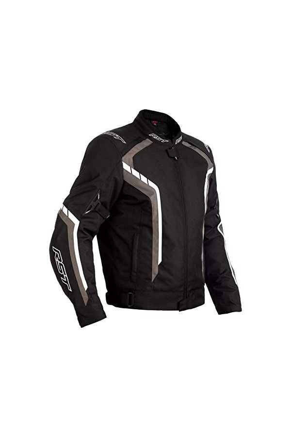 RST Veste moto Axis CE Homme Noir Gris Blanc Textile EU58