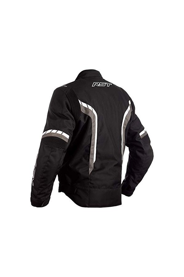 RST Veste moto Axis CE Homme Noir Gris Blanc Textile EU58