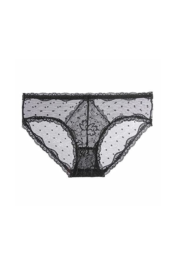 Culotte sexy en coton transparent respirant en dentelle creuse pour femme Rose Lingerie pour jeux sexuels, beige, taille uniq