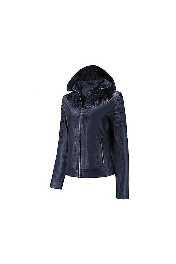 Fjnbbiot Veste Chaude En Peluche À Capuche Détachable Pour Femme, Vêtements Européens Et Américains, Automne Et Hiver Red M