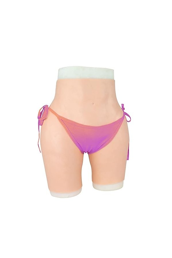 LXURY Culotte en Silicone RéAliste Culotte De Poule MouilléE Cacher Gaff Boxer Briefs sous-VêTements Push-Up Shaper Bout à Bo