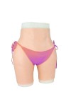 LXURY Culotte en Silicone RéAliste Culotte De Poule MouilléE Cacher Gaff Boxer Briefs sous-VêTements Push-Up Shaper Bout à Bo