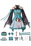 Foanja Qingque Déguisement Femme Cosplay Anime Honkai Star Rail Qingque Complets Jeux Uniformes et Accessoires Perruques pour