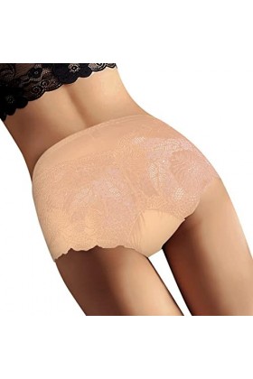 Bywenzai Culotte sous-Vêtements pour Femmes Culottes Sexy Dentelle Lingerie Coupe Haute Femme Boyshort Taille Haute Mémoires 