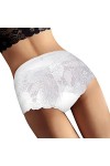 Bywenzai Culotte sous-Vêtements pour Femmes Culottes Sexy Dentelle Lingerie Coupe Haute Femme Boyshort Taille Haute Mémoires 
