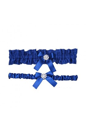 JJZXD Accessoires de mariage Garter Foot accessoire Garter Belt Sexy Lace Lace Mand Slip Jam DNG BLUE LACE GARTER Color : Bl