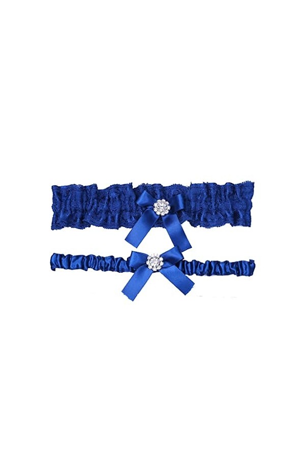 JJZXD Accessoires de mariage Garter Foot accessoire Garter Belt Sexy Lace Lace Mand Slip Jam DNG BLUE LACE GARTER Color : Bl