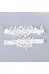 ZTTTD Lace Floral Sexy Wedding Garters 2pcs Set for Women Bride Accessory Coit Ring Bridal Mand Garter