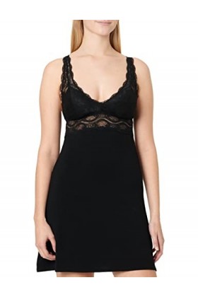 lopolike Sexy en Maille Sheer Lingerie Ensemble de vêtements charmants Nuisette Soutien-Gorge Minimiseur, Blanc, L Femme