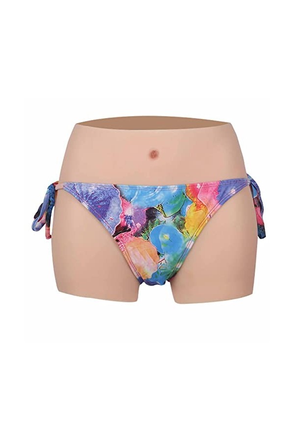 RTIA Silicone Faux Culotte Vaginale Butt Enhancer sous-Vêtements Sissy Culottes Hommes Boxer Briefs pour Crossdresser Transge