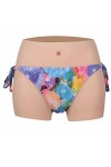 RTIA Silicone Faux Culotte Vaginale Butt Enhancer sous-Vêtements Sissy Culottes Hommes Boxer Briefs pour Crossdresser Transge