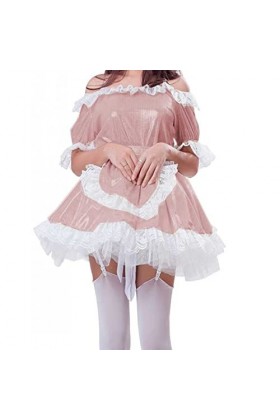 Mini robe asymétrique sexy pour femme, bleu lac, Taille 6XL