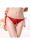 Sexy Lingerie Dentelle sous-vêtements Mesdames Cravate Thong Grande Taille Fat Fat Sexy Dentelle Fermer Culotte Dames séduisa