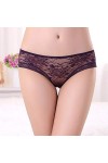 WFAR Sexy Lingerie Sexy Temptation Dessin Lotus Mme Slips sous-vêtements Log Soutien sous-vêtement Femme Creuse Creuse Transp