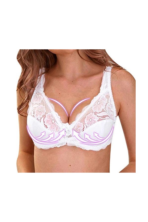 Culotte sexy pour femme - Culotte confortable - Culotte de bikini - Doux pour le ventre - Slip brésilien - En coton - Ouvert,