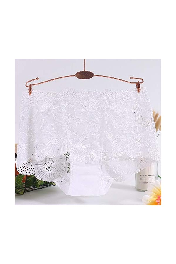 WFAR Fan de Grande Taille Fan Grande Taille Sexy Dentelle sous-vêtements Dames Mesh Coton Jacket Slips Fermer Culotte Dames s