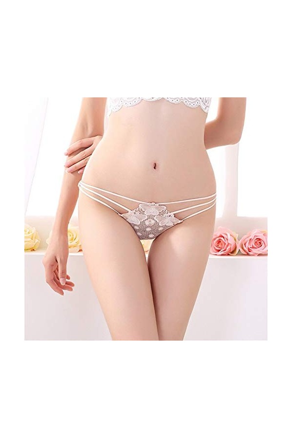 WFAR Sexy Band Bow Bow Taille Low Mesdames Femmes Slips Femmes Culotte Femmes Dentelle Fermer Culotte Dames séduisantes Trans