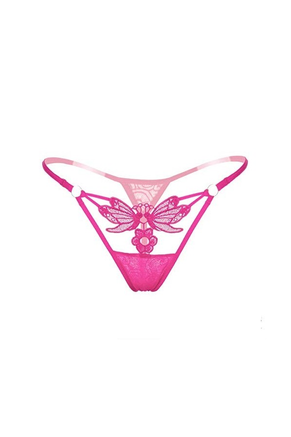 WFAR Sexy Lingerie Sexy String Studwear Soluble Flower Broderie Mme Dentelle Fermer Culotte Dames séduisantes Transparentes J