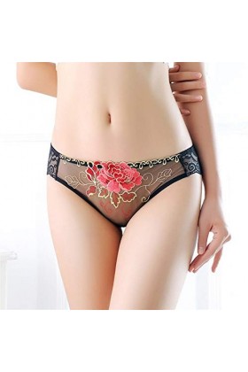 WFAR Sexy Panties Sexy Broderie Broderie Dentelle Basse Taille Sexy Dentelle Sexy Dentelle Fermer Culotte Dames séduisantes T