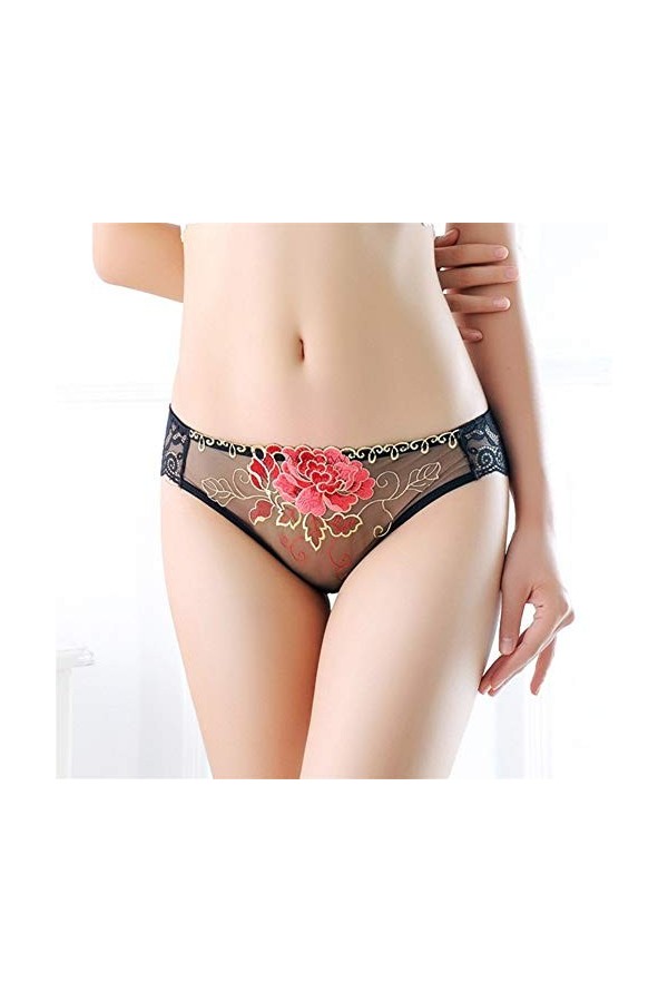 WFAR Sexy Panties Sexy Broderie Broderie Dentelle Basse Taille Sexy Dentelle Sexy Dentelle Fermer Culotte Dames séduisantes T